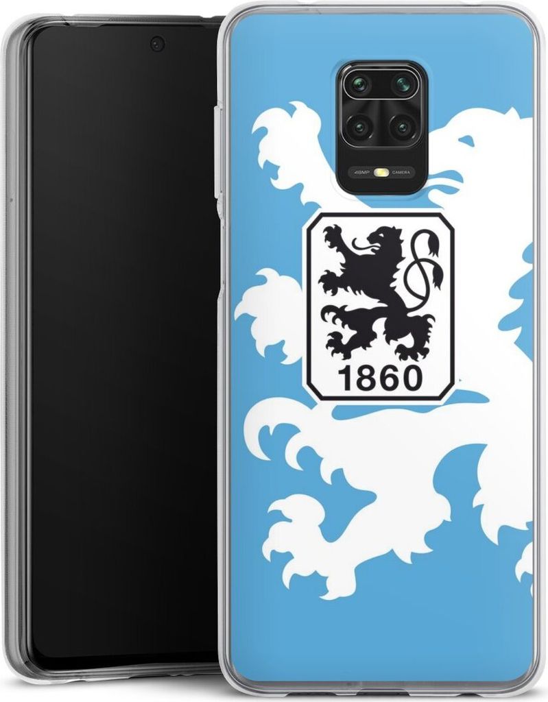 DeinDesign Handyhülle für Xiaomi Redmi Note 9s Silikon Hülle Case Smartphone Schutzhülle Offizielles Lizenzprodukt TSV 1860 München Wappen