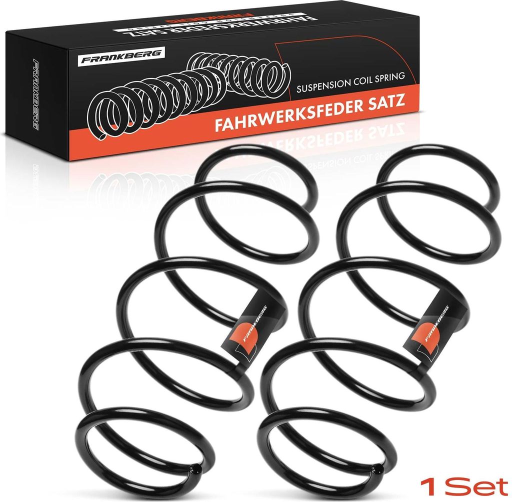 Frankberg 2x Fahrwerksfeder Vorderachse für Audi A4 A1 Skoda Fabia III Toyota Yaris Seat Mii Bj ab 2010