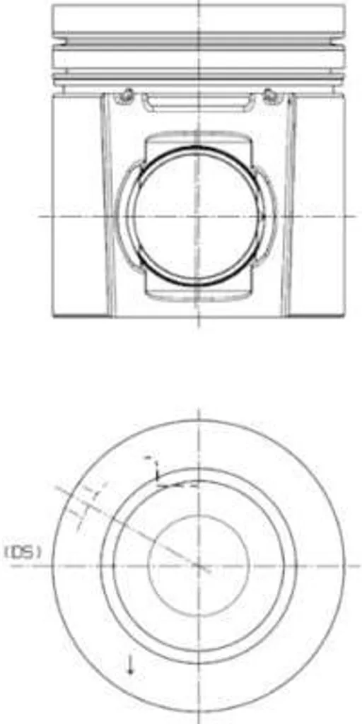 Piston OE 1449513 robuste en alliage d'aluminium pour Laguna et Modus