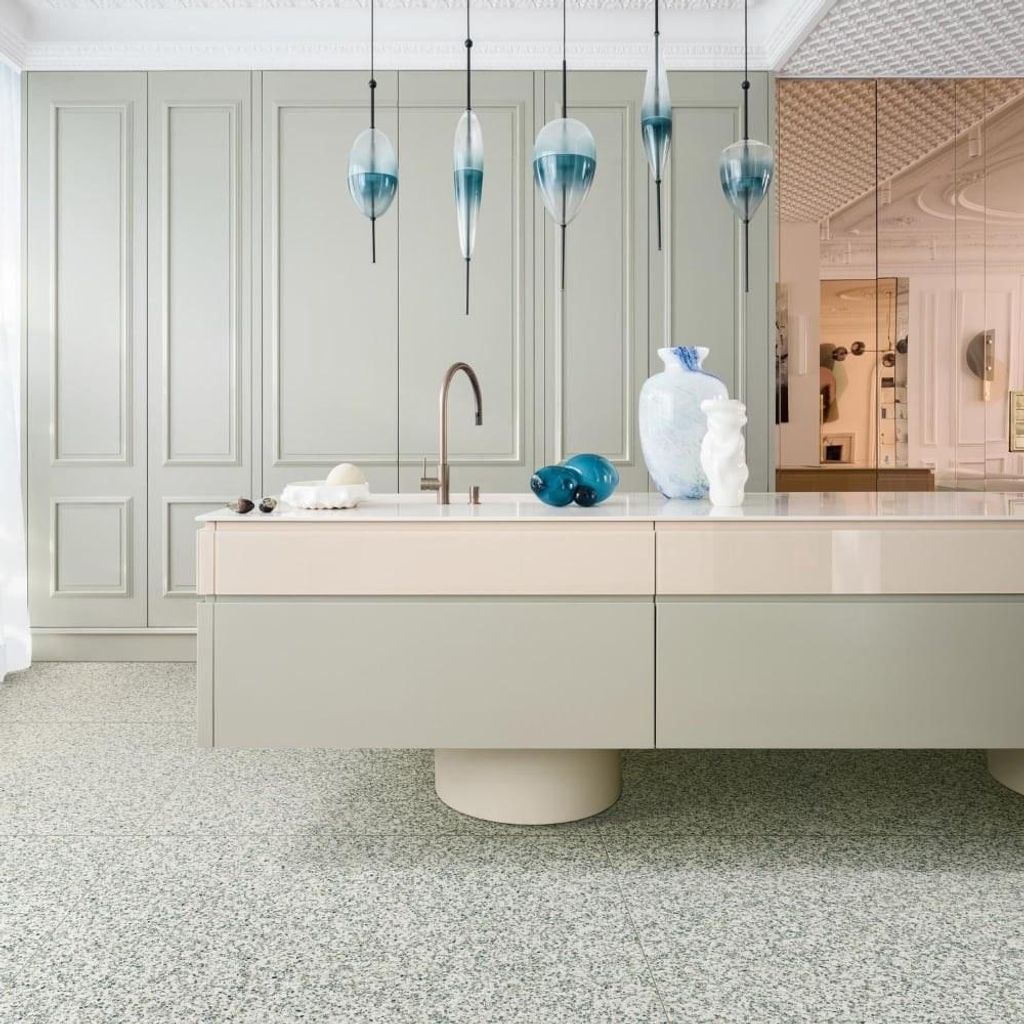 CASA39 Fliesen Marmoroptik Grün 120x120 cm Marazzi Frammento
