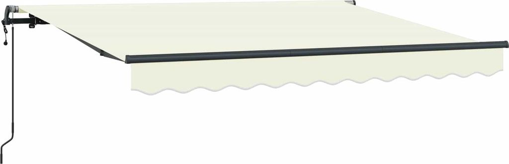 Einziehbare Markise Creme 300 x 200 cm Stoff