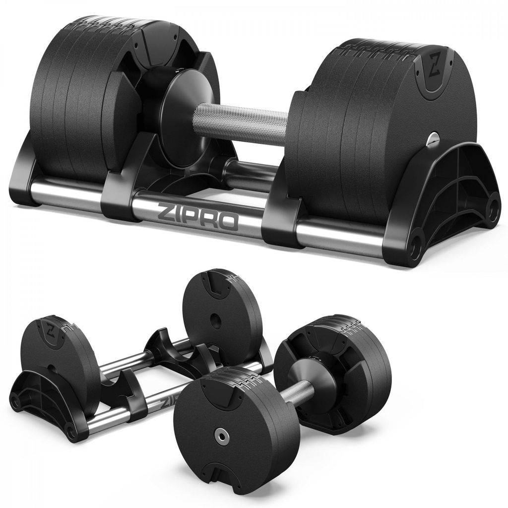 ZIPRO Verstellbare Hantel ROUND 24 kg – Vielseitiger Produktbild 