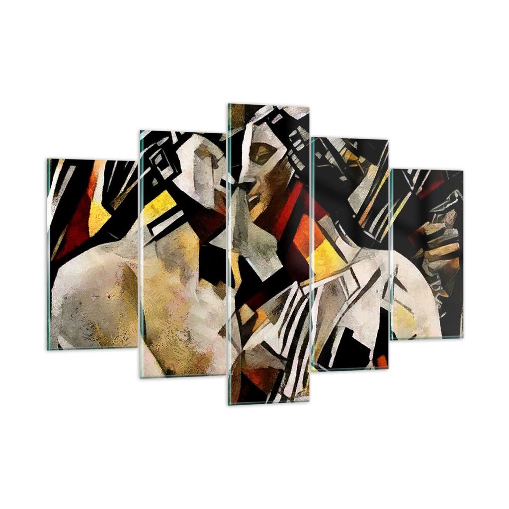 Bilder auf glas - Skulptur modern - 150x100cm - Glasbilder - Wandbilder - Kunstdruck - zum Aufhängen bereit - Wanddekoration aus Glas - Glas Bilde...