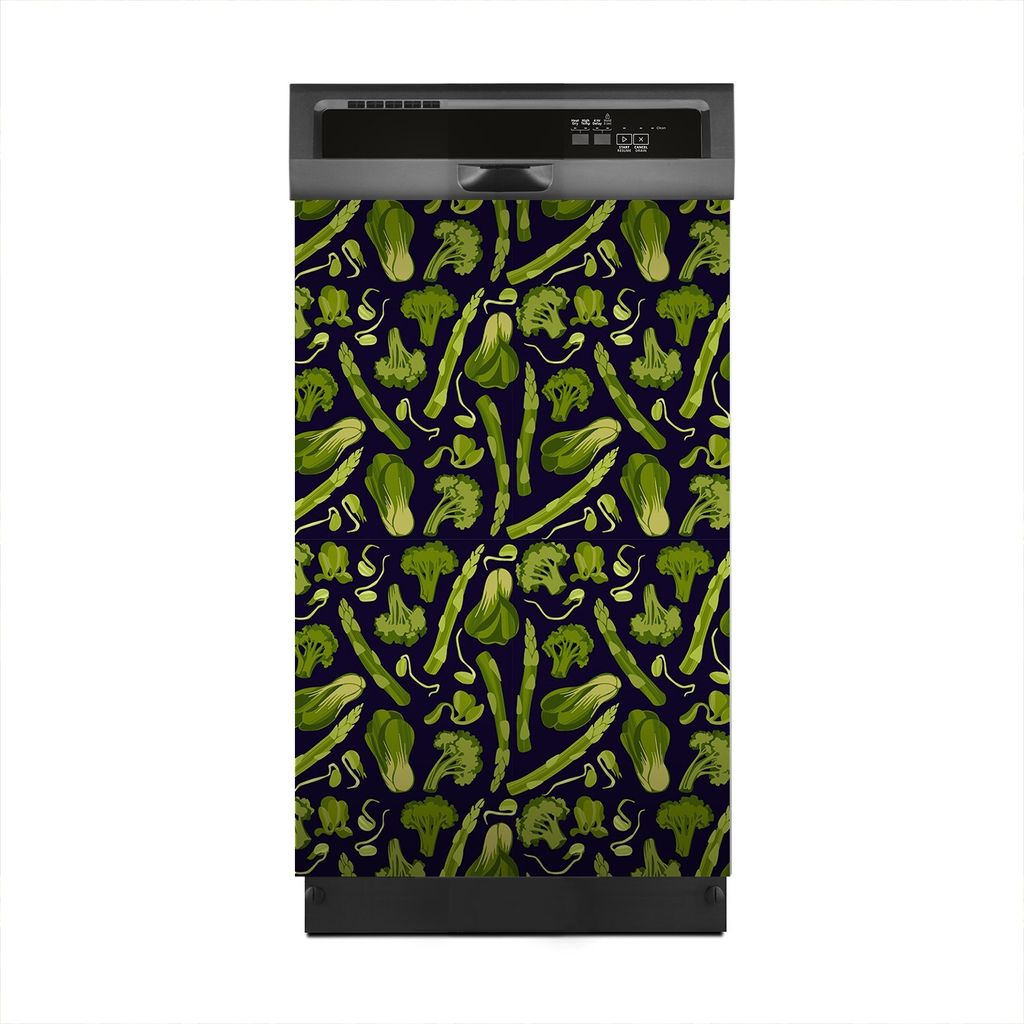 Magnete Dekorative 45x70 cm Küche Magnetmatte Spülmaschine - Grünes Gemüse