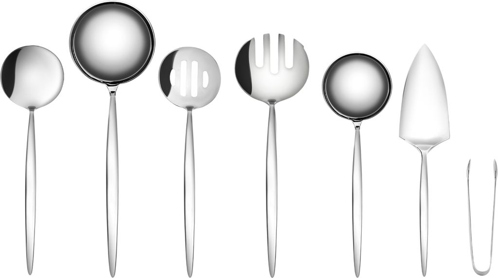Karaca Porto 7-teiliges Service-Set aus Stahl - Elegantes und Hochwertiges Küchenzubehör für Anspruchsvolles und Stilvolles Servieren in Ihrer K...