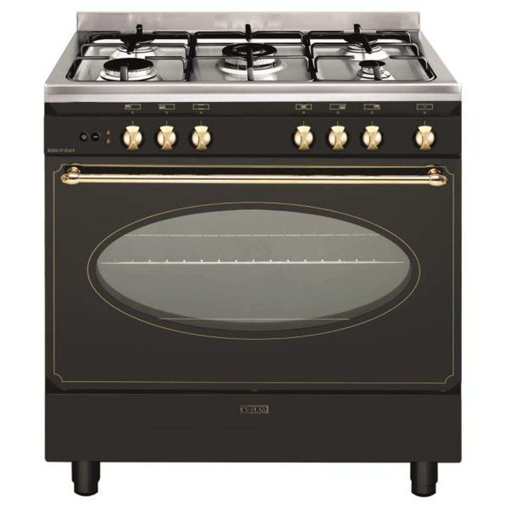 Piano de cuisson mixte 98l 5 feux noir - Glem - GU850CER - Image du produit 