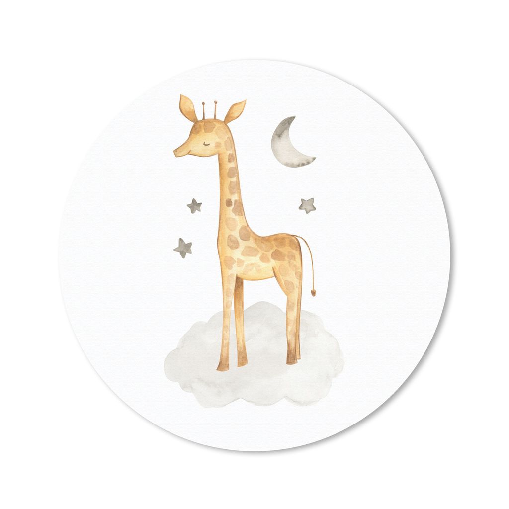 MuchoWow Mauspad Mousepad Giraffe - Dschungel - Wolke 50x50 cm - Mousepads - Maus Mat - Pad - Mausunterlage - Vinyl