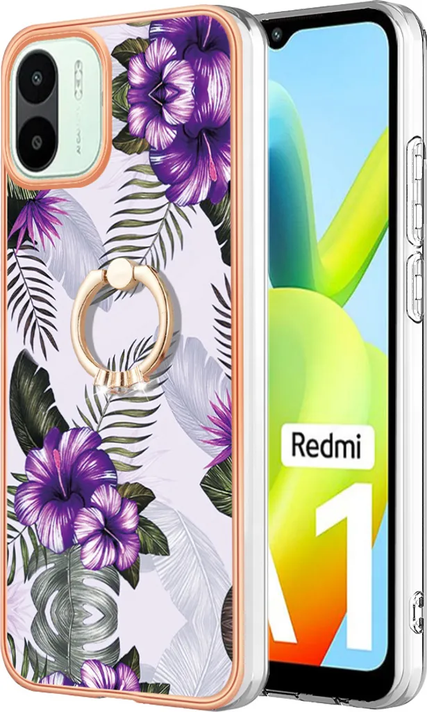 Cover per Xiaomi Redmi A1 Viola Protettiva in Silicone con Supporto