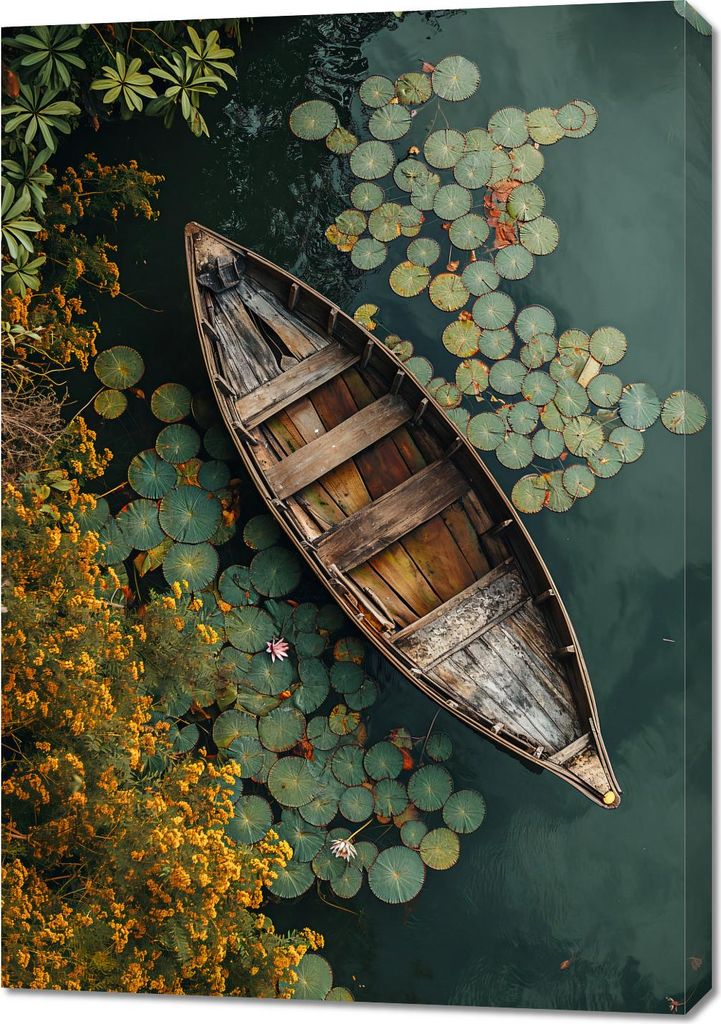 Bild 70x100cm Łódź Zwischen der Natur