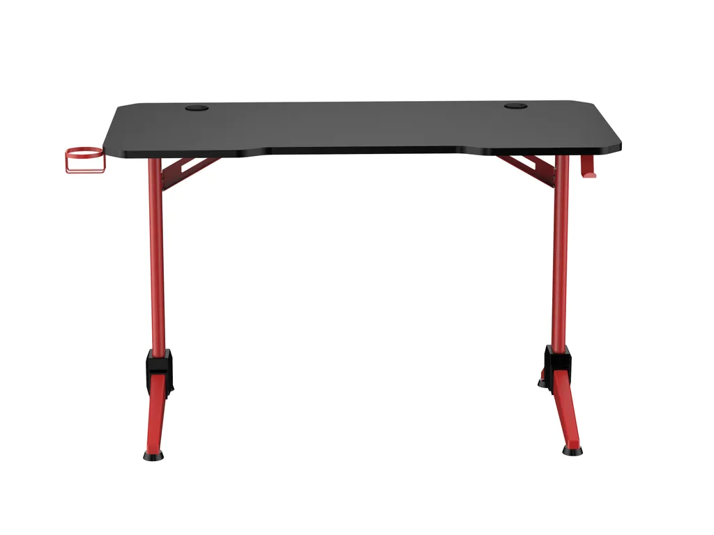 Bureau de jeu Thomas pour setup gaming table ordinateur noir rouge - 3