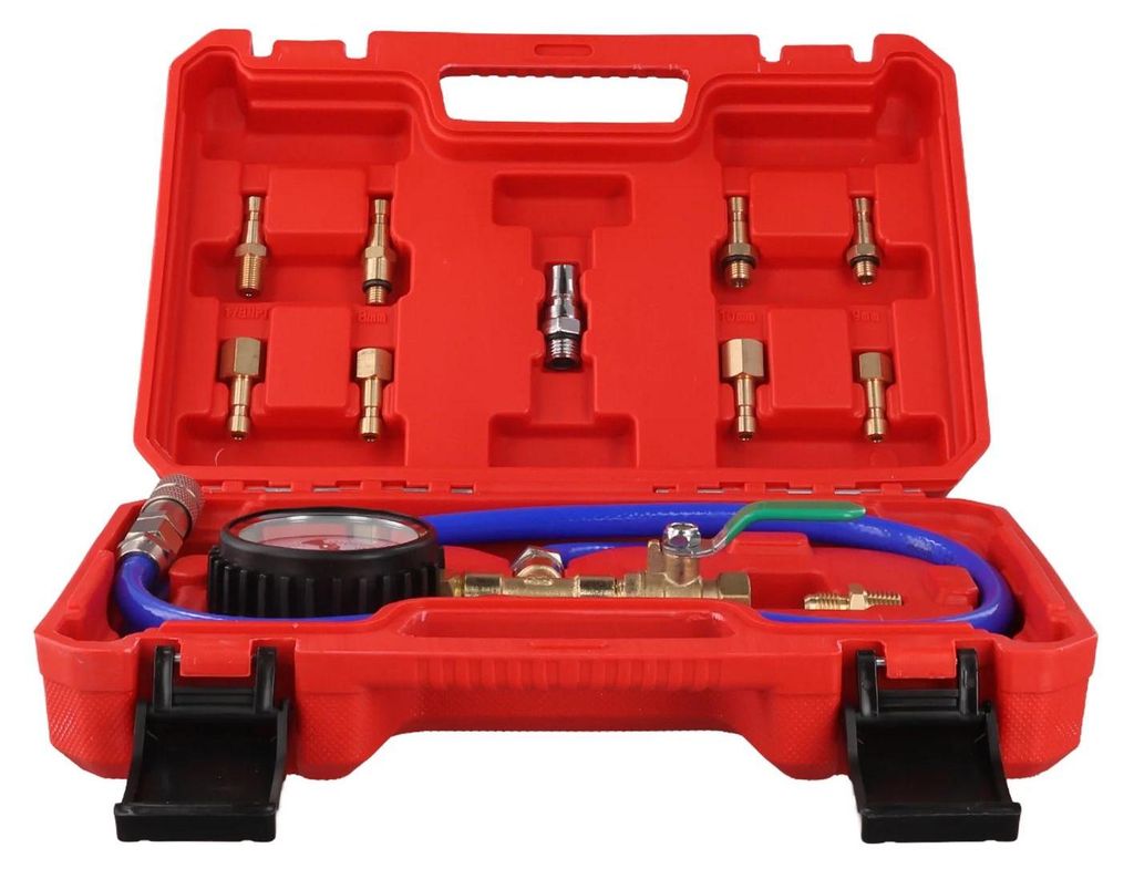 Universelles Lecksuchgerät für Luft-Stoßdämpfer - Lecktester für Luftfederung - Stoßdämpfer Prüfwerkzeug - Kfz Diagnose-Set