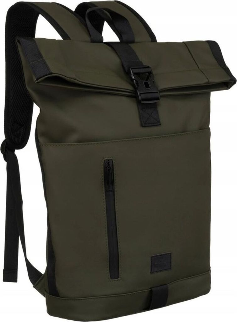 Peterson | Großer Rolltop-Rucksack in Grün mit Laptop-Fach