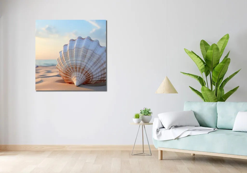 Quadro 90x90 cm Eco del mare - 2