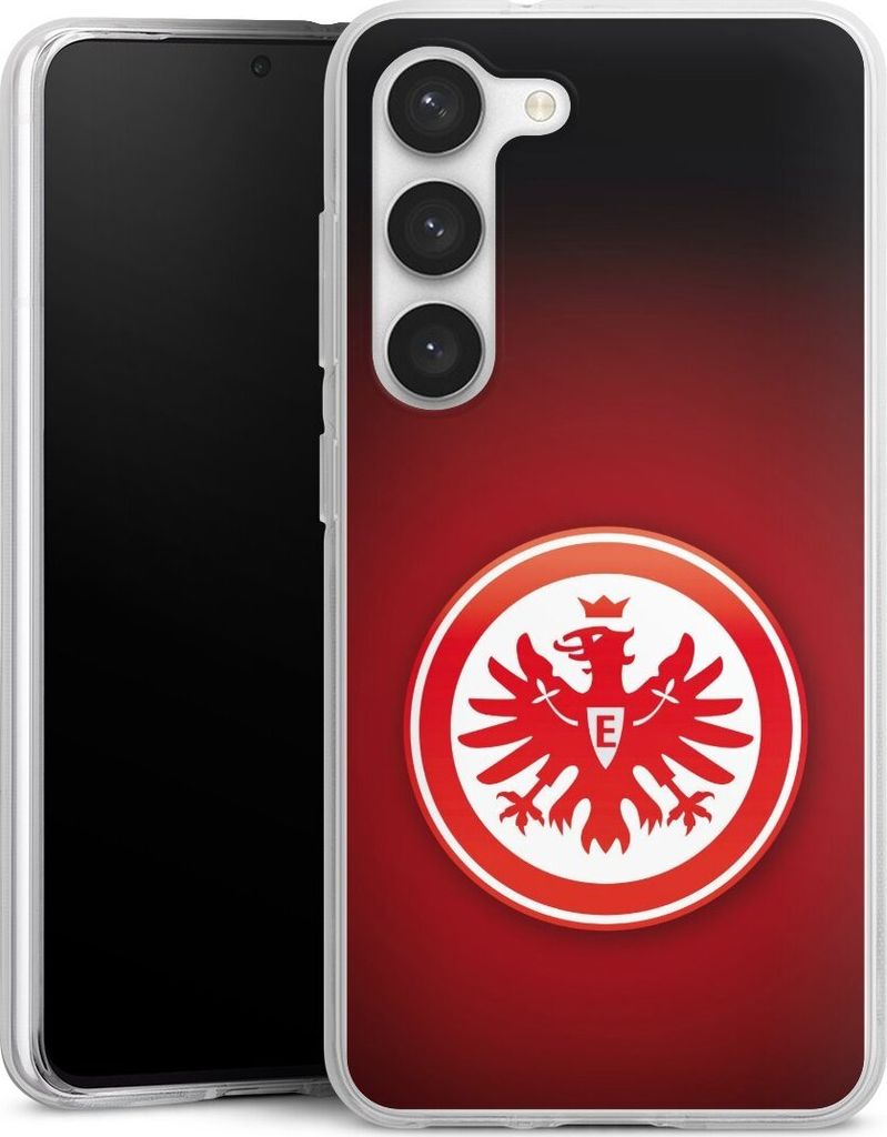 DeinDesign Handyhülle für Samsung Galaxy S23 Silikon Hülle Case Smartphone Schutzhülle Eintracht Frankfurt Offizielles Lizenzprodukt Wappen