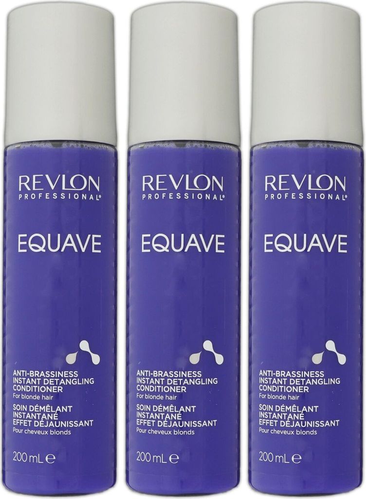 Revlon Equave Anti Brassiness Instant Detangling 3 x 200 ml Produktbild 