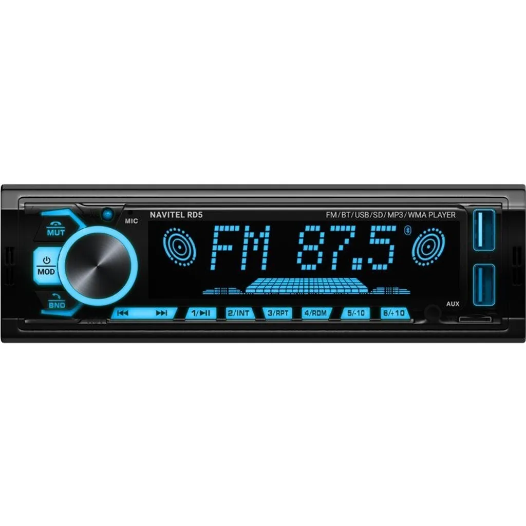 Autoradio 1-DIN Navitel RD5 MP3 avec port USB et lecteur de carte SD