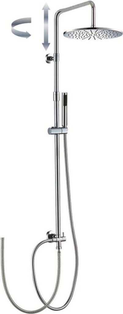 Beitz & Walz Aqvadesign Standbrause 90°x90° 200 mm / rund / Schl.-V.