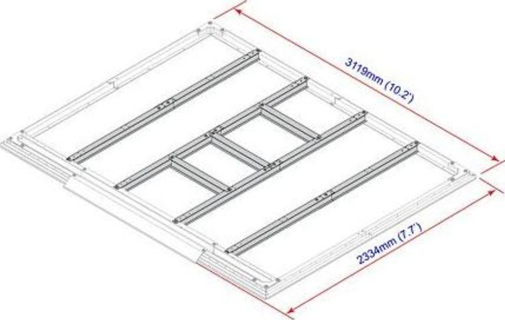 DURAMAX Podlahové profily pro domky 7,8 m² DURAMAX 57202 Obrázek produktu 