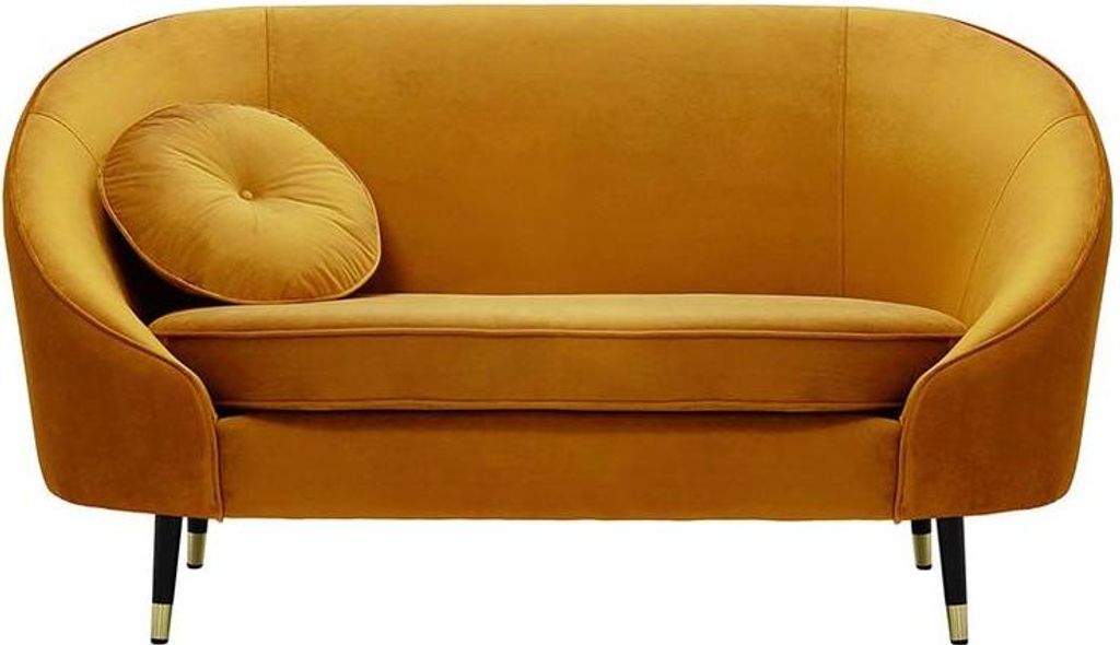 Zweisitzer-Sofa Kooper-Velluto 8-Standard piping-brass