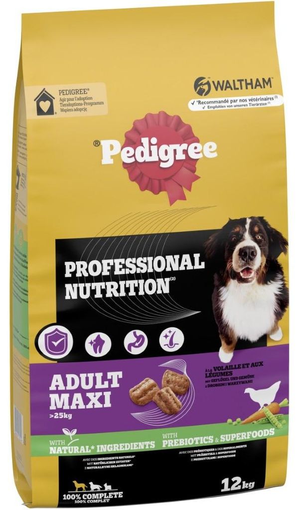 Pedigree 12kg Professional Nutrition Adult Maxi Poultry Zdjęcie produktu 