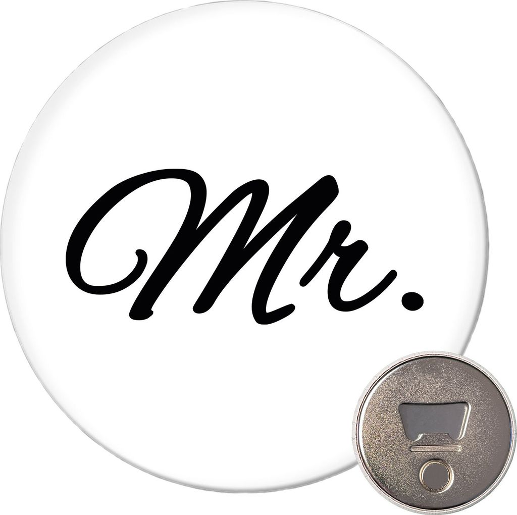 Huuraa Magnet Mr. Schriftzug 59mm Kühlschrankmagnet rund Produktbild 