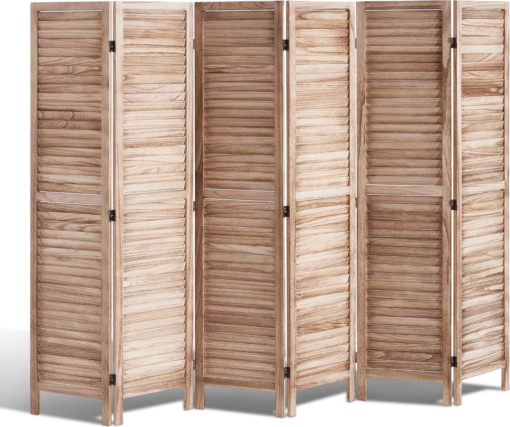 VEVOR Séparation de pièce Paravent en bois 6 pièces Image du produit 