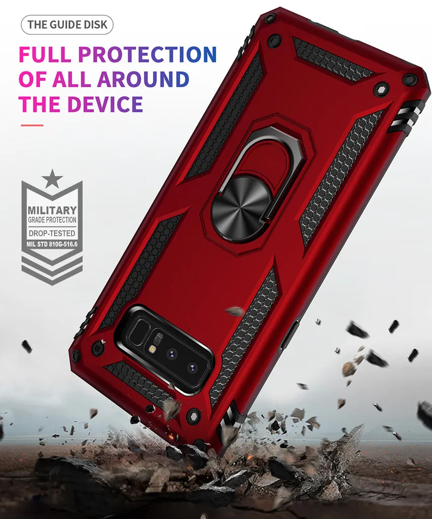 Custodia Samsung Note 8 Blu Economica e Robusta - Doppio Strato TPU - 5