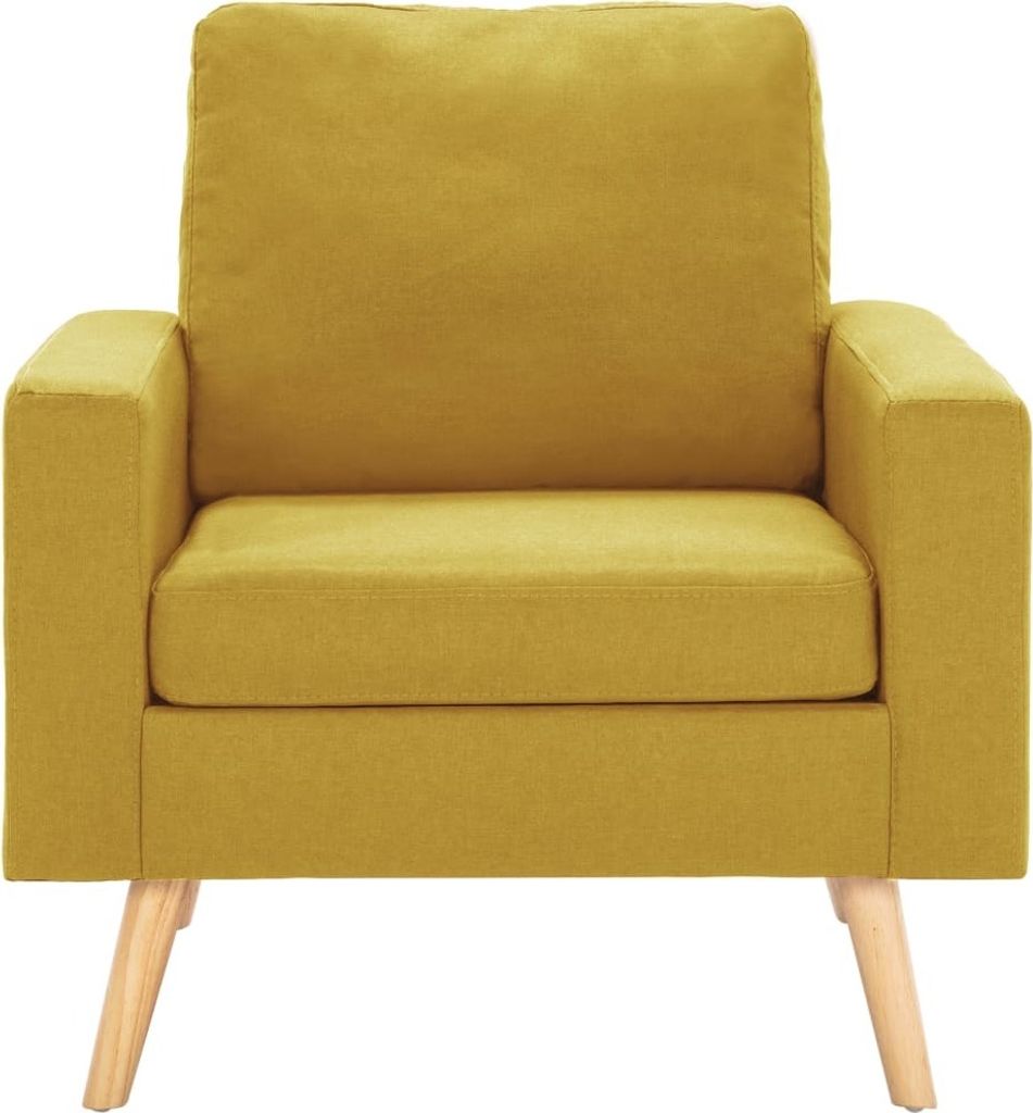 "im Sonderangebot"Einzelsessel moderne - CLORIS - Loungesessel - Gelb Stoff - 77 x 71 x 80 cm - NeuMöbel1936601