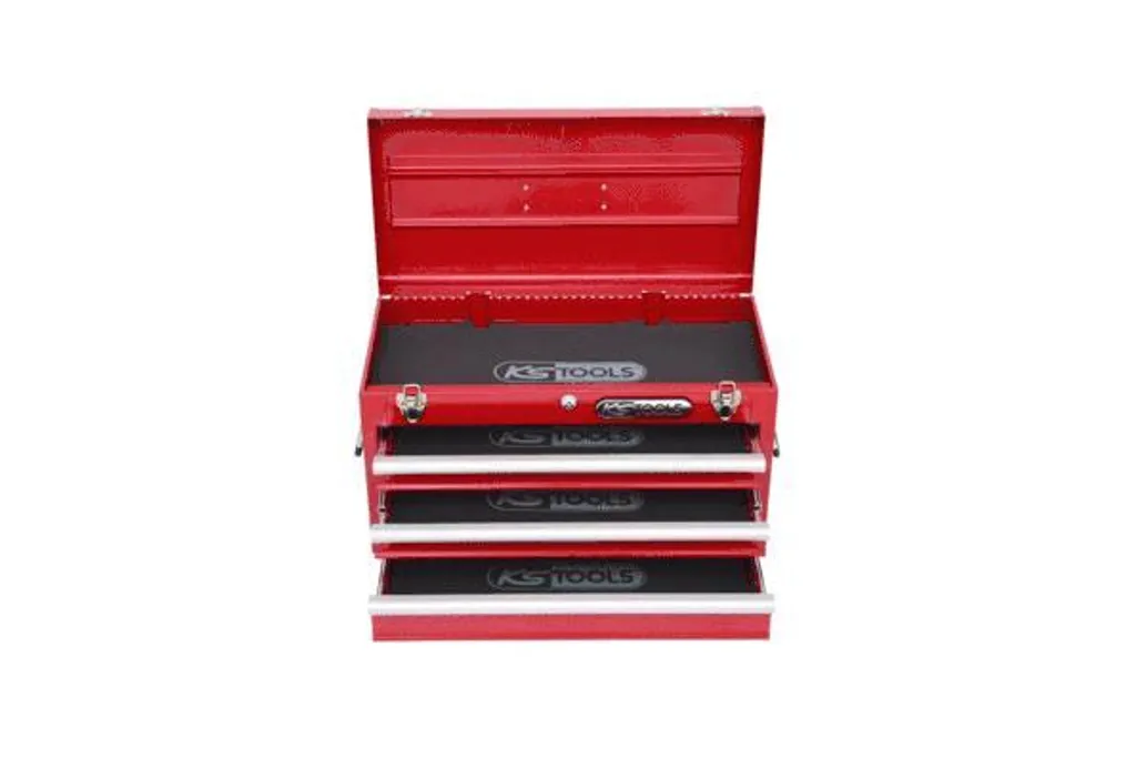 Coffre à outils 3 tiroirs compact et robuste KS TOOLS 891.0003 rouge