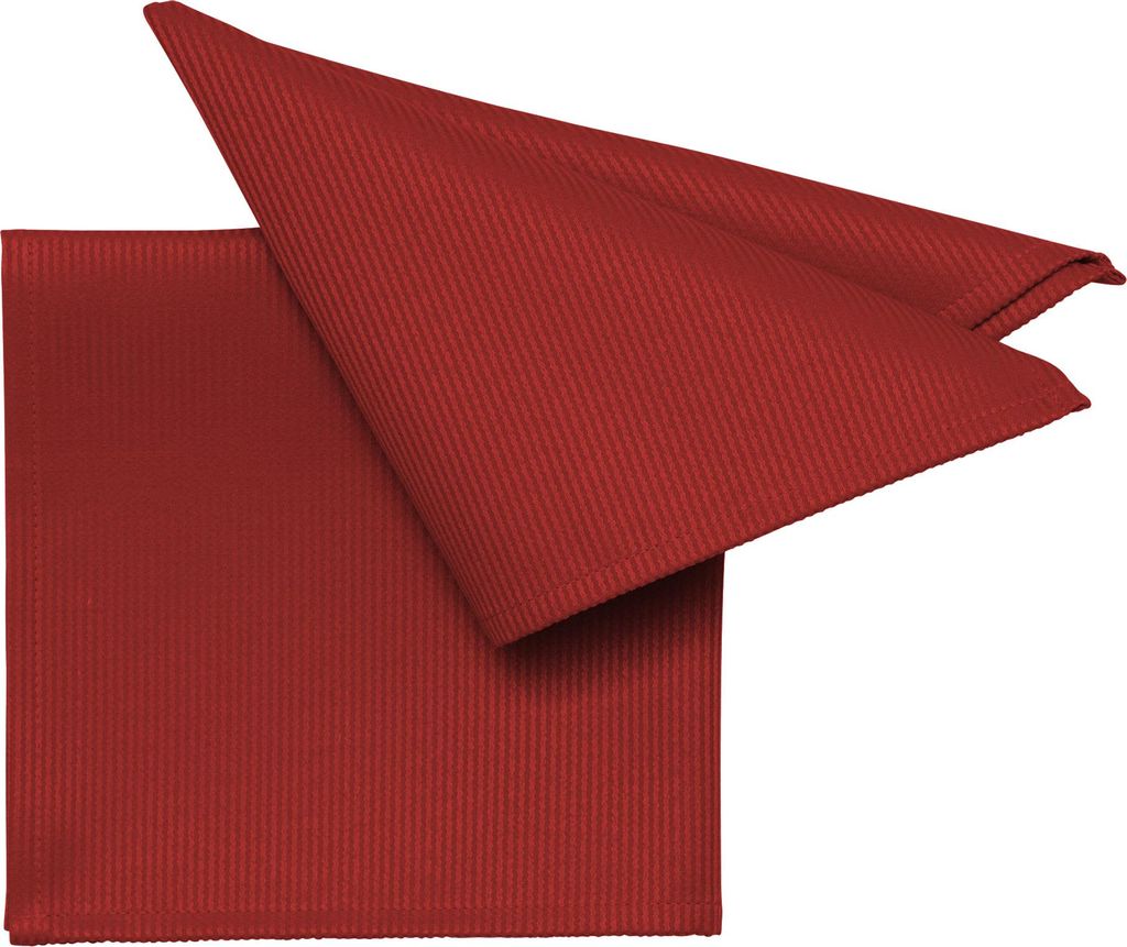 Pichler Jacquard mit Fleckschutz uni, gestreift Serviette 6er Set 40 x 40 cm MONDO Rechteck burgund