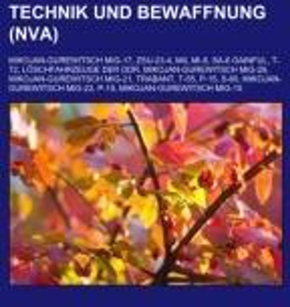 Technik und Bewaffnung (NVA)