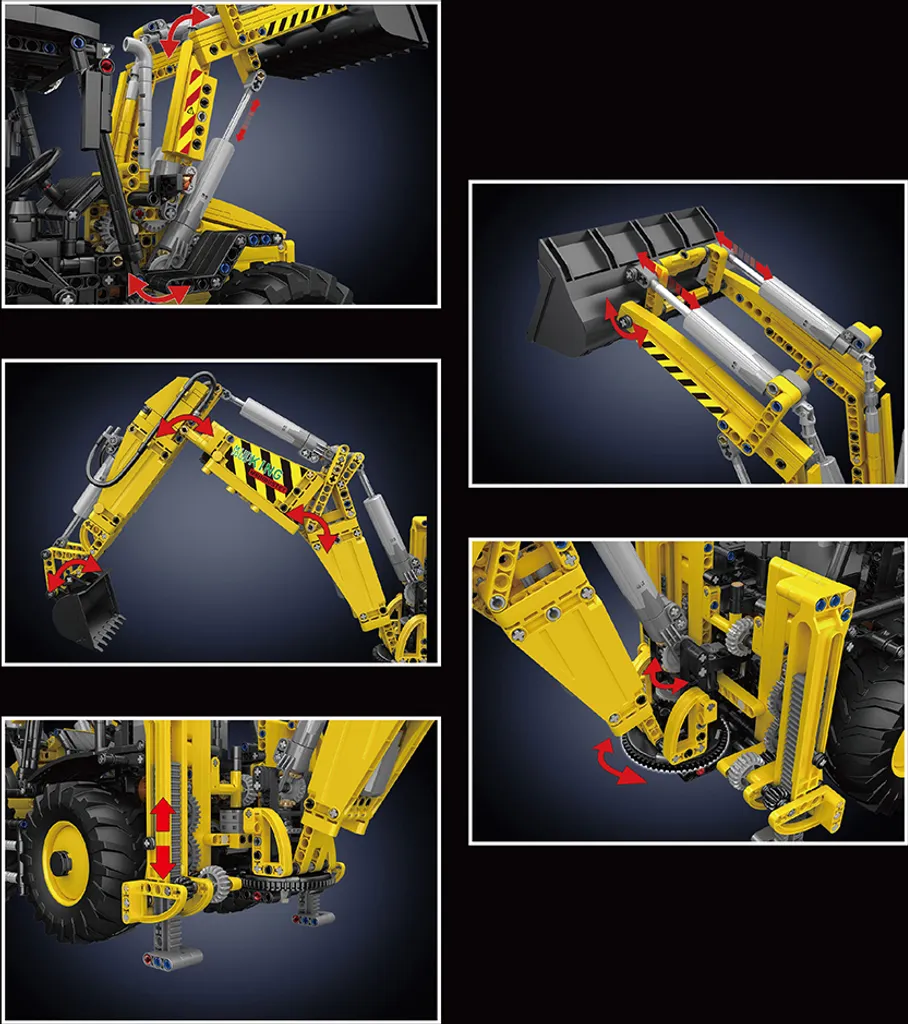 Bulldozer 17036 robuste à emboîter - Jeu de construction haute qualité - 16