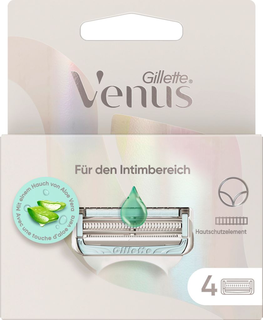 Gillette Venus für den Intimbereich Ersatzklingen 4er Produktbild 