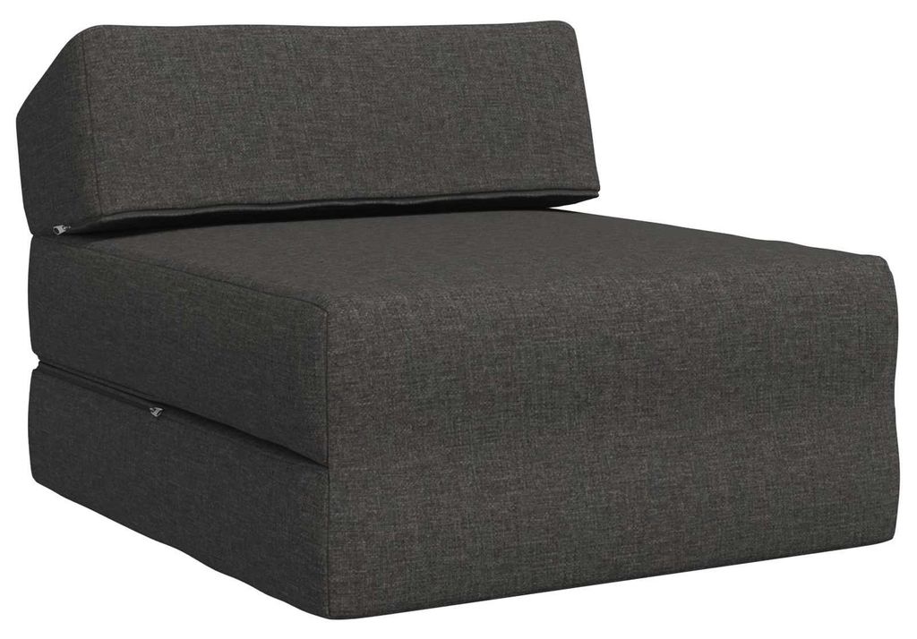 vidaXL Klappsofa Bett Dunkelgrau 60 x 70 x 41 cm Stoff