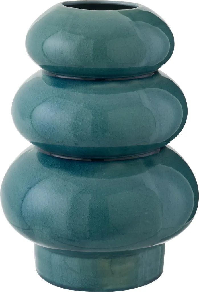 Vase J-Line Ralph rond vert : objet décoratif chic pour votre salon