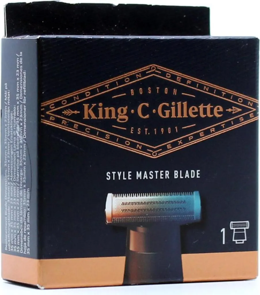 Rasage et tonte précise avec les lames King C. Gillette Style Master - 7