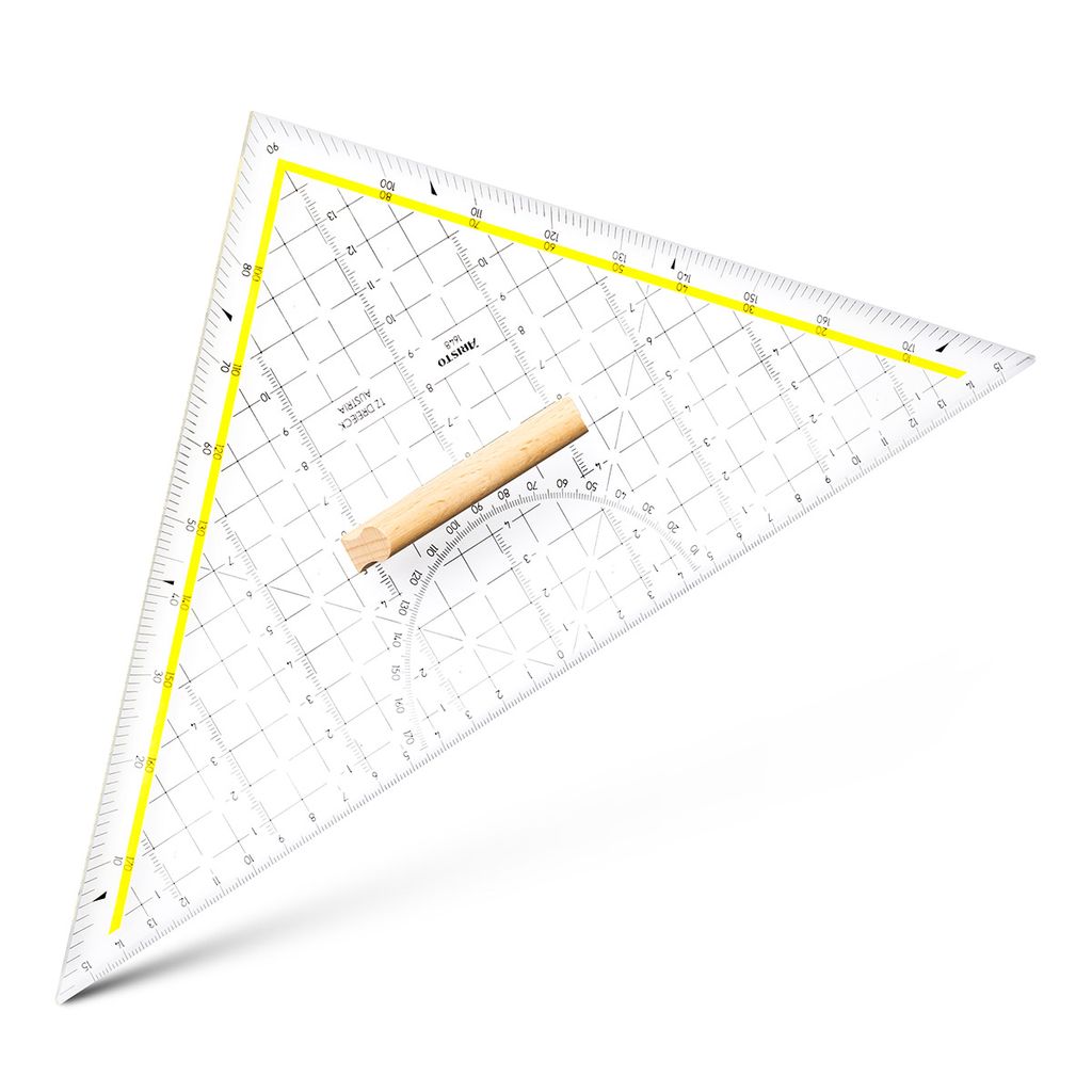 ARISTO Geodreieck Tz Dreieck 32,5cm mit Holzgriff Produktbild 