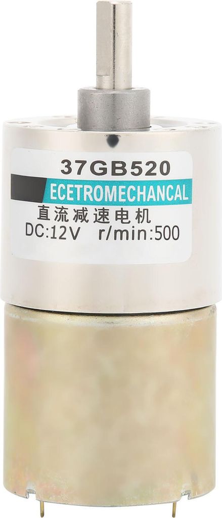 Untersetzungsmotor mit Mikrodrehzahlregelung (CW/CCW), 12 V DC, für CNC-Werkzeugmaschinen, XD-37GB520, 500 U/min