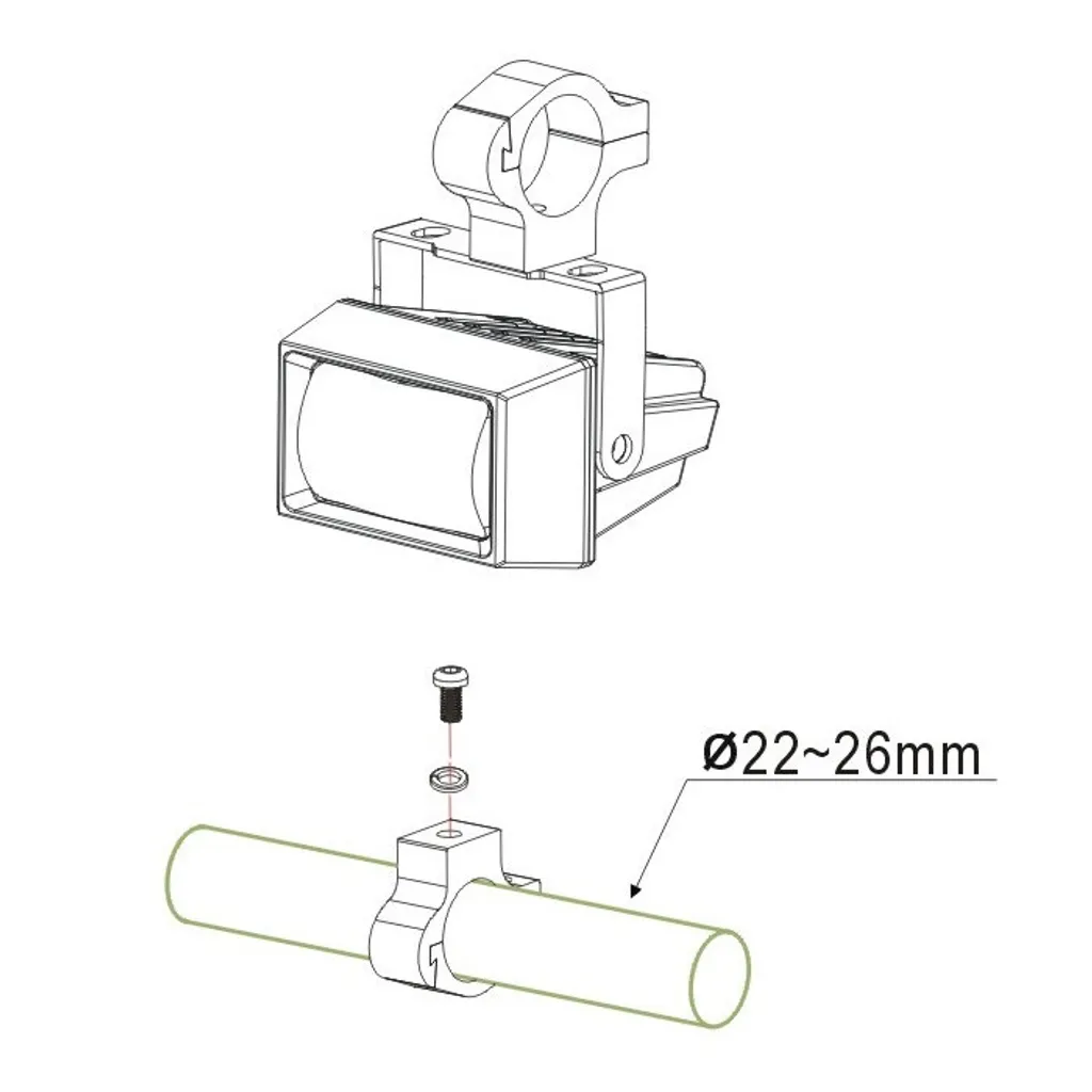 Phare lenticulaire LED feu de croisement E13 haute performance 12V 24V