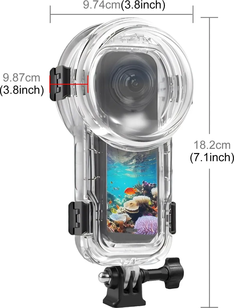 Étui étanche pour Insta360 X5 - Boîtier de protection transparent INF