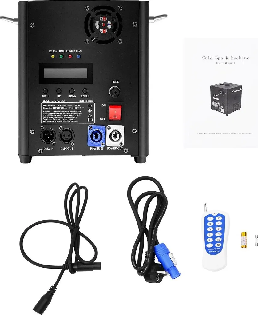 Effet scène étincelles pour mariage et DJ - Machine DMX hauteur variable