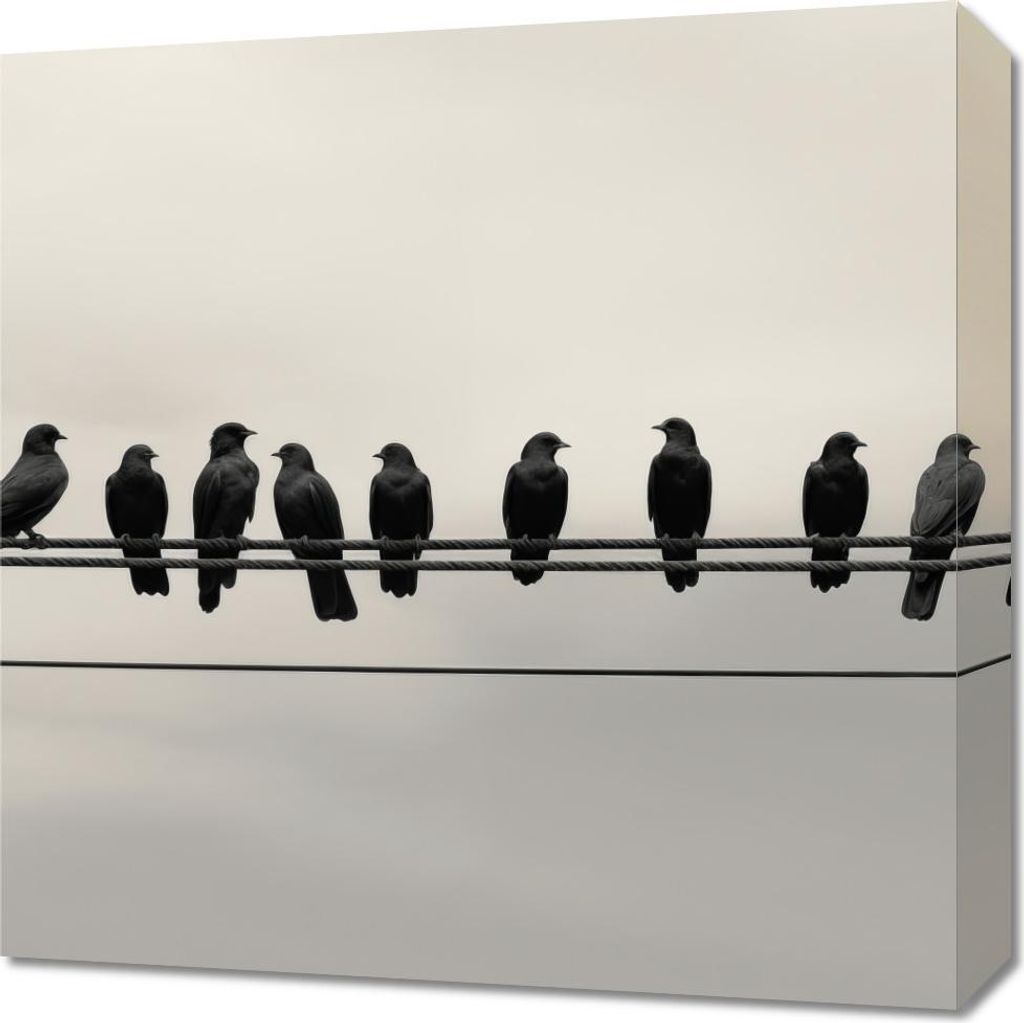 Bild 50x50cm Konferenz in Höhen