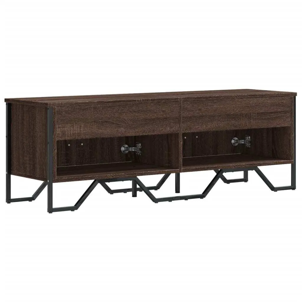 Mobile Porta TV SYFAX Rovere Marrone 122cm in Legno Multistrato