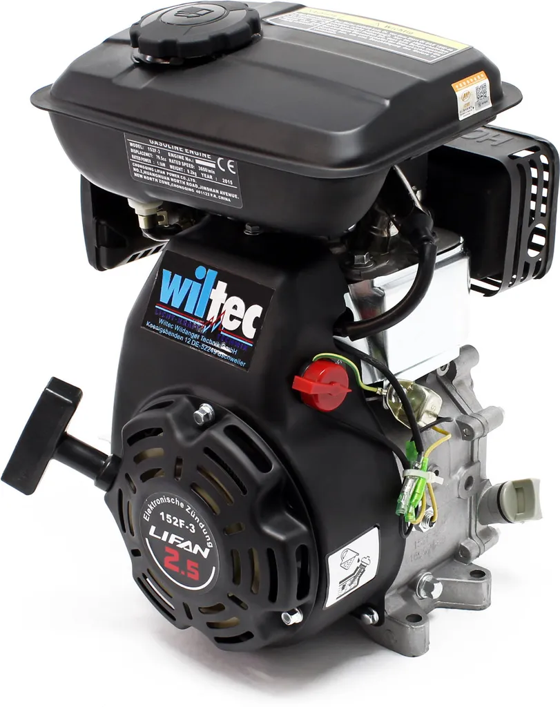 Moteur Thermique 4 Temps 2,45 CV pour Karting et Petit Outillage Wiltec