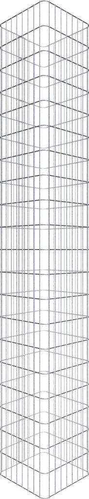Gabionensäule eckig 42 cm x 42 cm, 200 cm Höhe, MW 5 cm x 10 cm