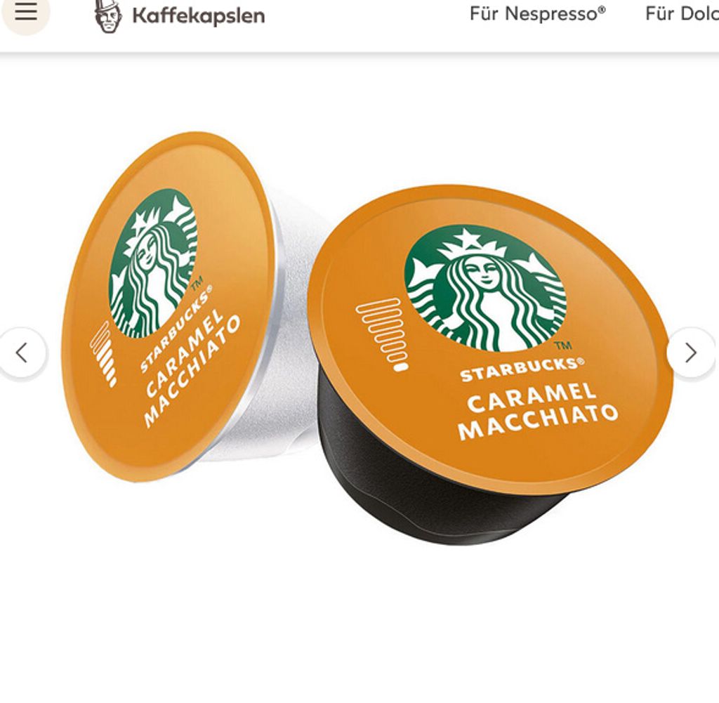 Starbucks Caramel Macchiato I 12 Kapseln für Nescafé Dolce Produktbild 