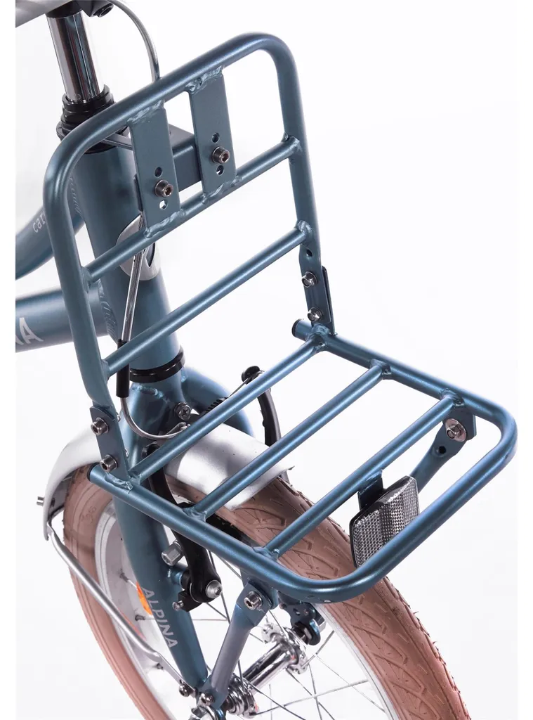 Transportez vos charges sereinement : Porte-bagage avant Alpina 18 Steel Blue