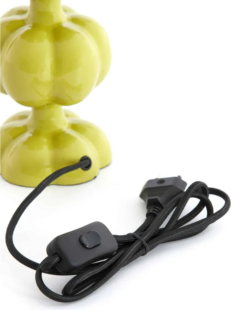 Lampe E27 Caldas jaune métal, luminaire industriel Light & Living - 5