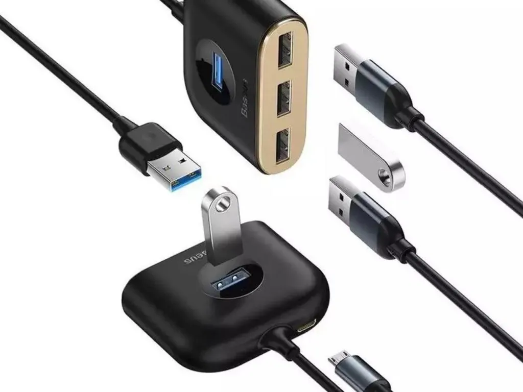 Baseus Hub USB 3.0 4-in-1 5Gbps - Splitter USB per Hard Disk 4TB - 12