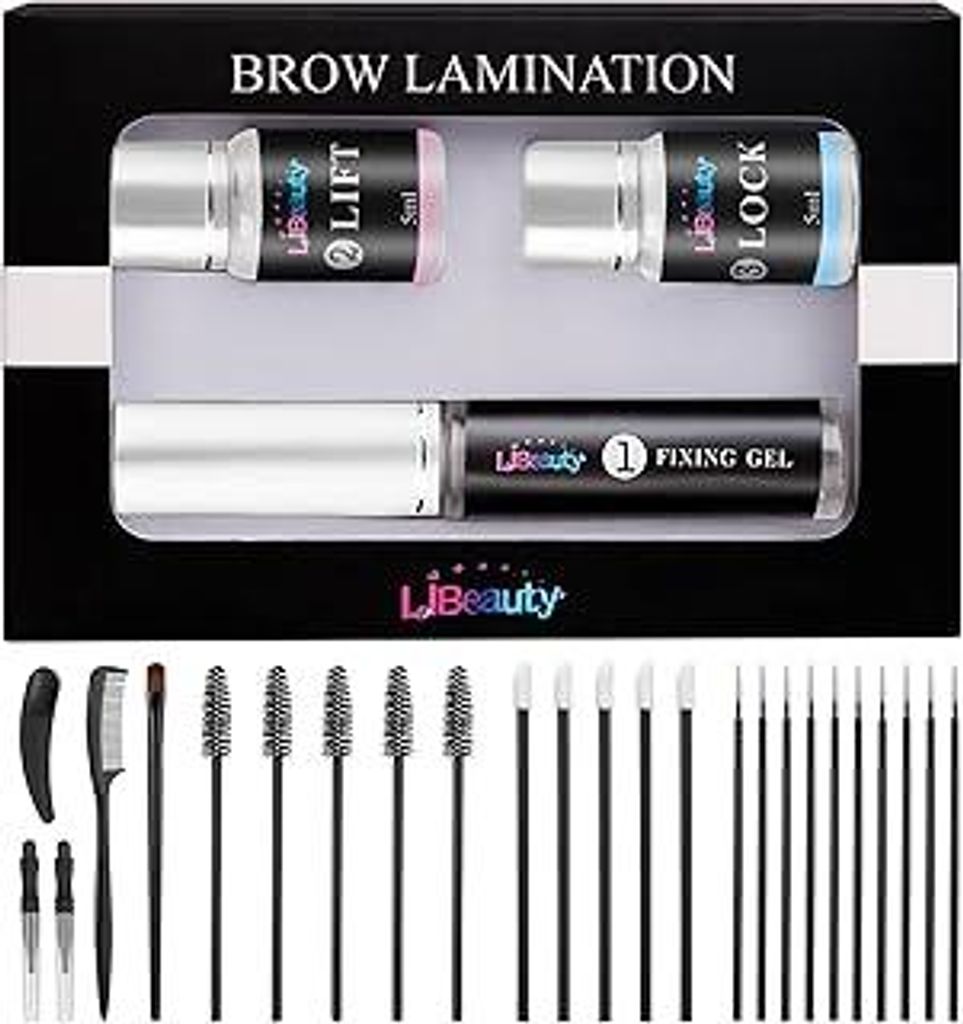 Libeauty Augenbrauen Lifting Set, Brow Lifting Set, Augenbrauen Laminierung, Neues Design, Tragbare Verpackung, 6 Wochen Lang Anhaltende Wirkung f...